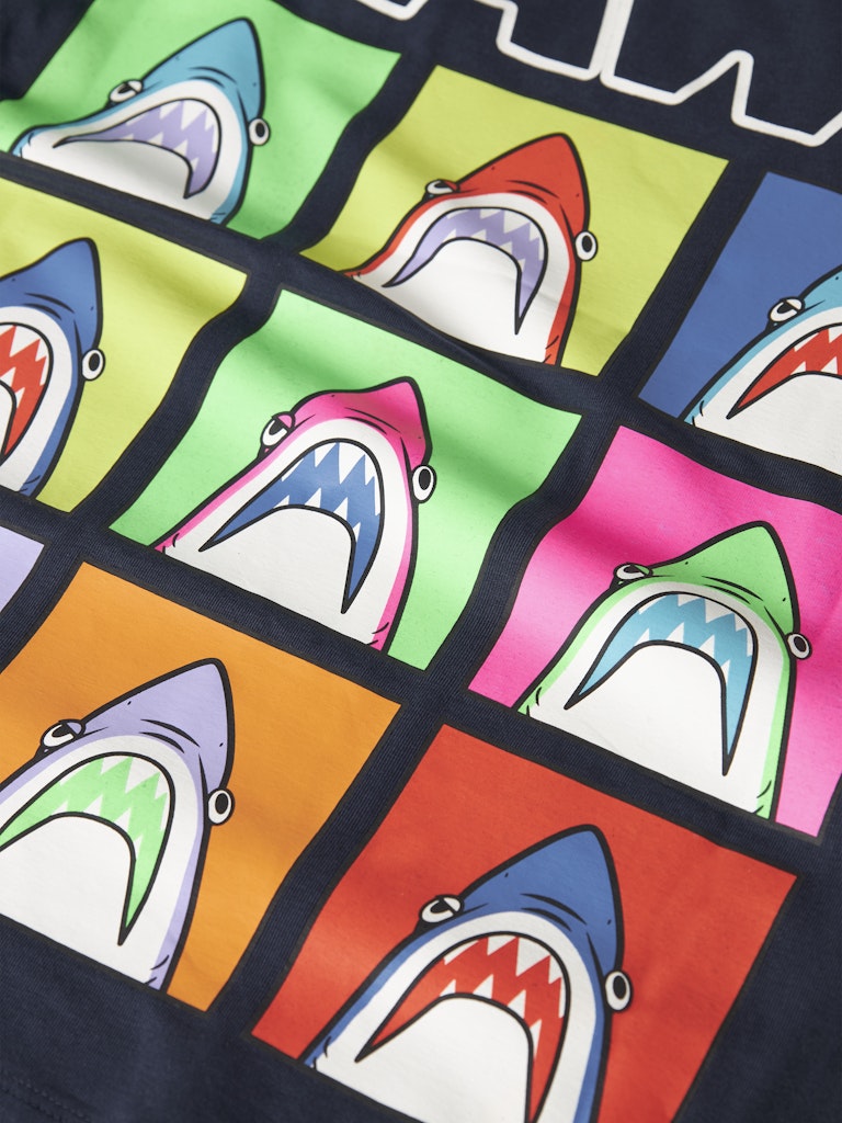 Name It  Mamut Jaws Kids SS T-Shirt | Navy