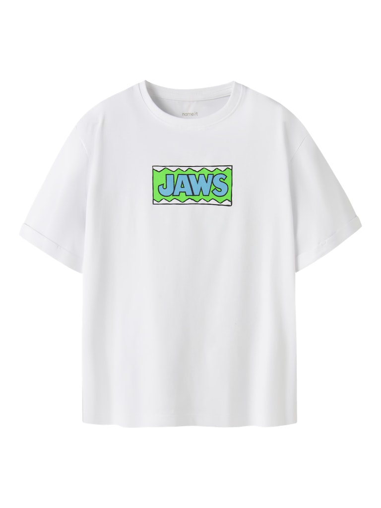 Name It Mamut Jaws Kids SS T-Shirt | White