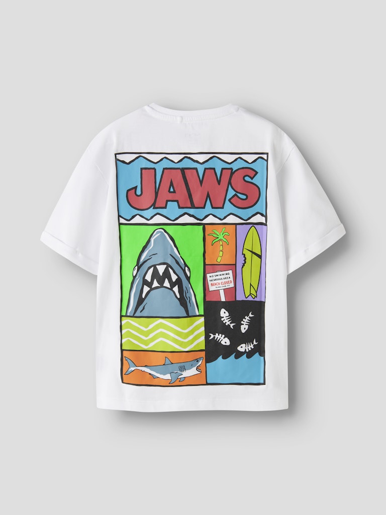 Name It Mamut Jaws Kids SS T-Shirt | White