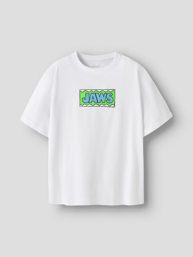 Name It Mamut Jaws Kids SS T-Shirt | White