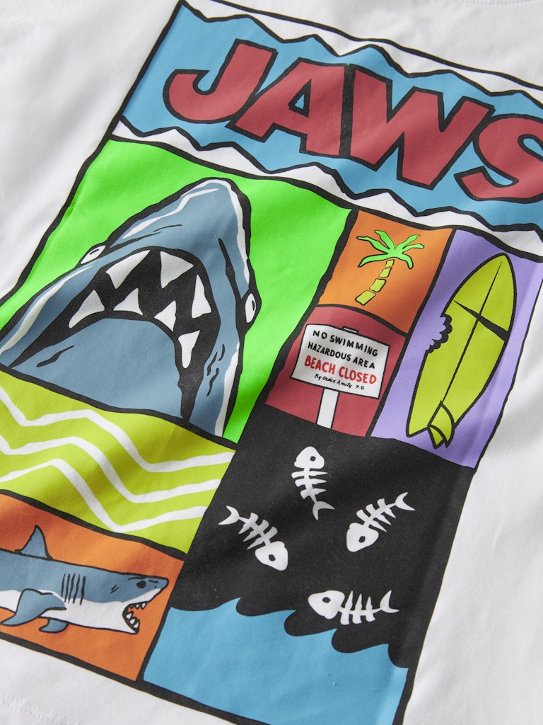 Name It Mamut Jaws Kids SS T-Shirt | White