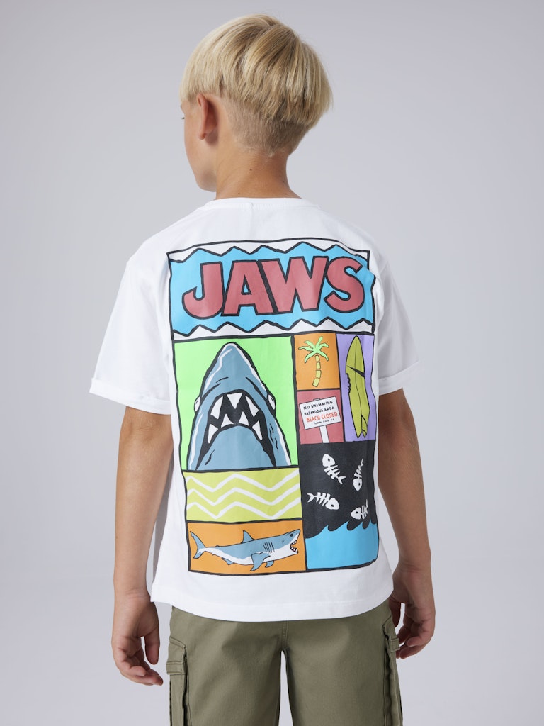 Name It Mamut Jaws Kids SS T-Shirt | White