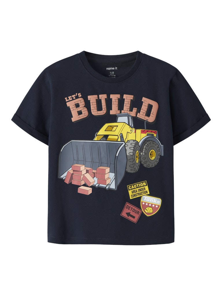 Name It Malik Mini Tonka SS Tee Shirt | Navy