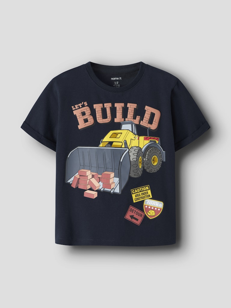 Name It Malik Mini Tonka SS Tee Shirt | Navy