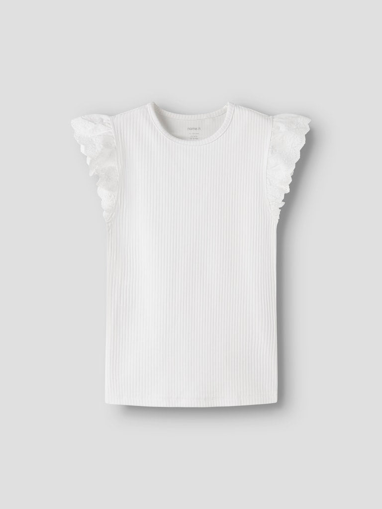 Name It Havelle Kids Cap SL Top | White