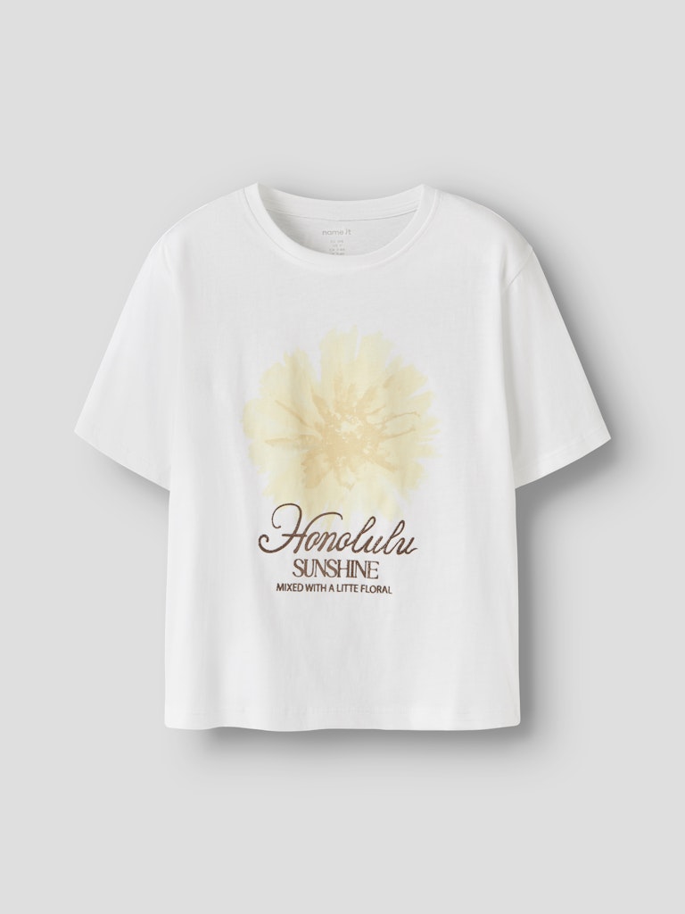 Name It Hadia Kids SS Top | White