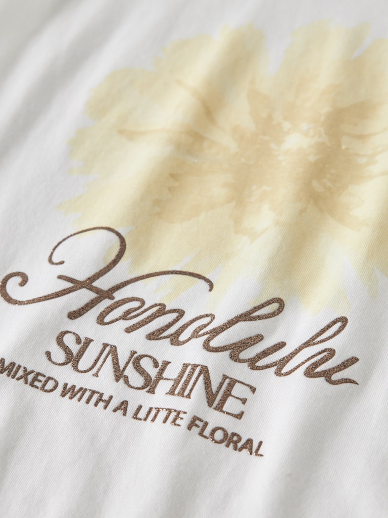 Name It Hadia Kids SS Top | White