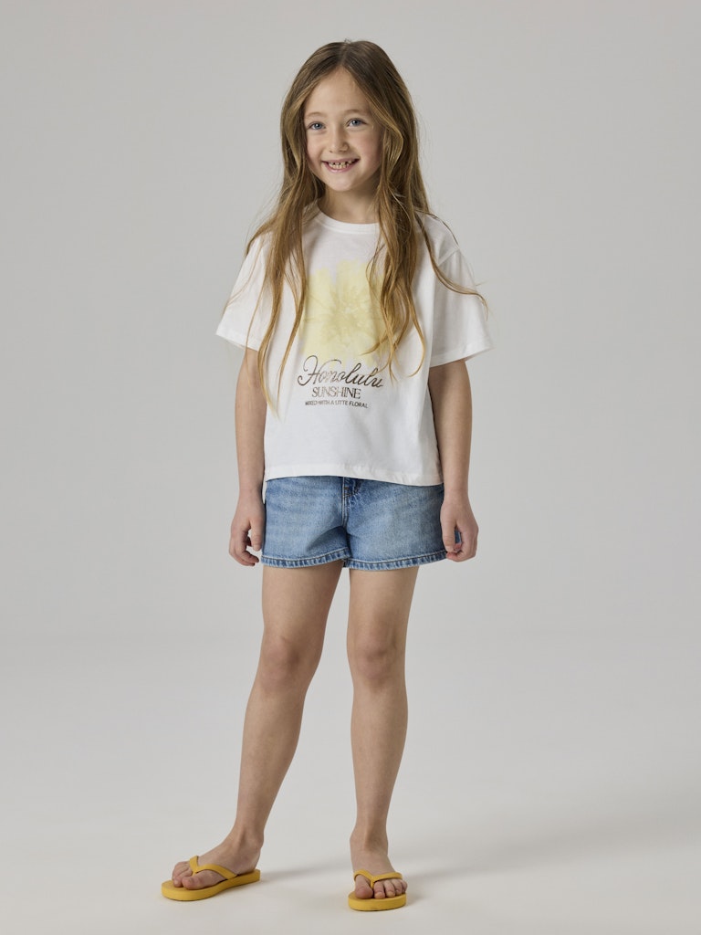 Name It Hadia Kids SS Top | White