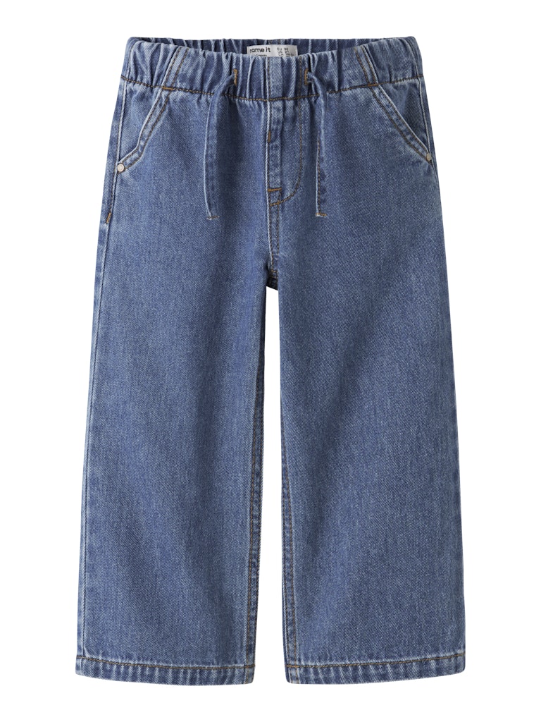 Name It Rose Mini Wide Girls Wide-Fit Jeans | Med Blue
