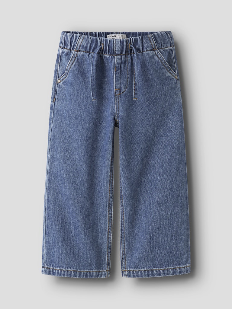 Name It Rose Mini Wide Girls Wide-Fit Jeans | Med Blue
