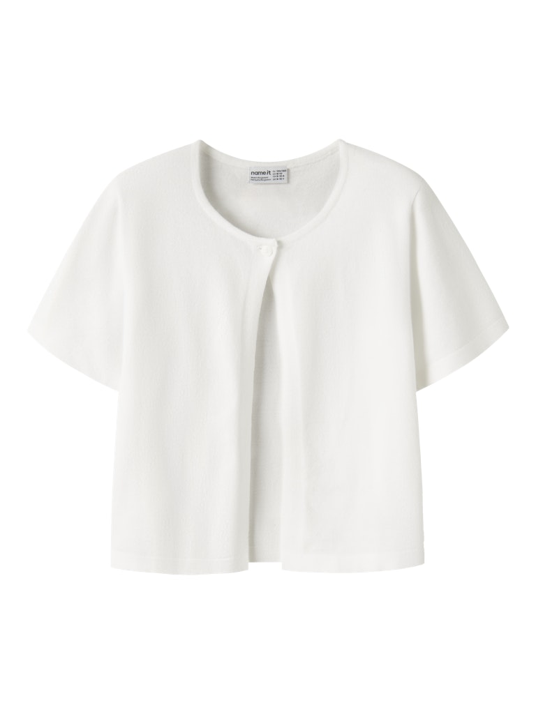 Name It Hinga Kids SS Knit Cardigan | White
