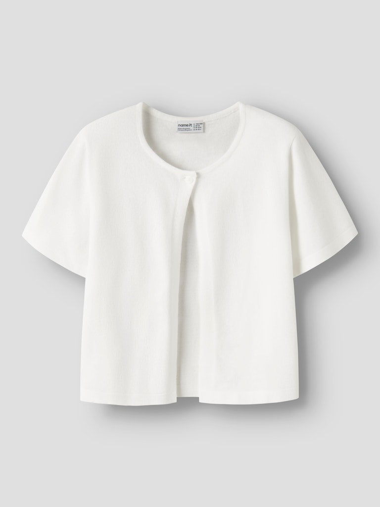 Name It Hinga Kids SS Knit Cardigan | White