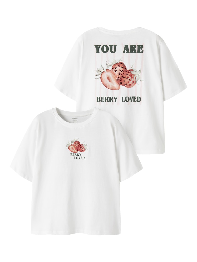 Name It Joliza Kids SS Top | White