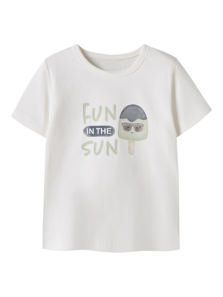 Name It Jerfrey NB Boys Tee Shirt | White