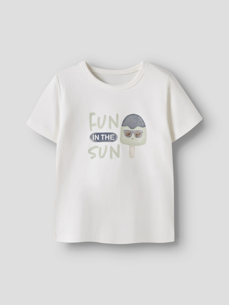 Name It Jerfrey NB Boys Tee Shirt | White