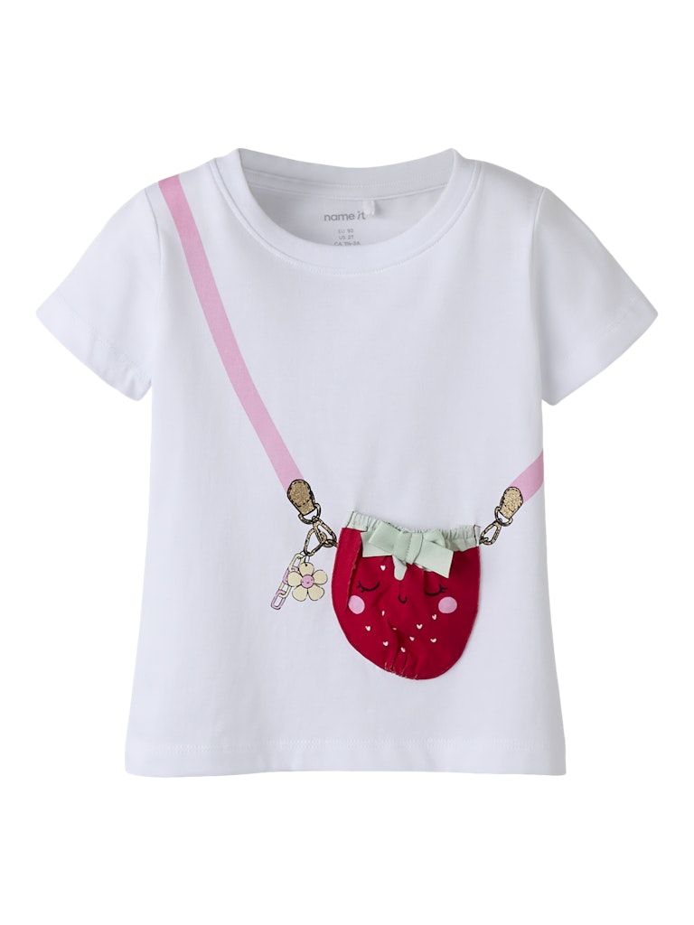 Name It Joline Mini SS Top | White