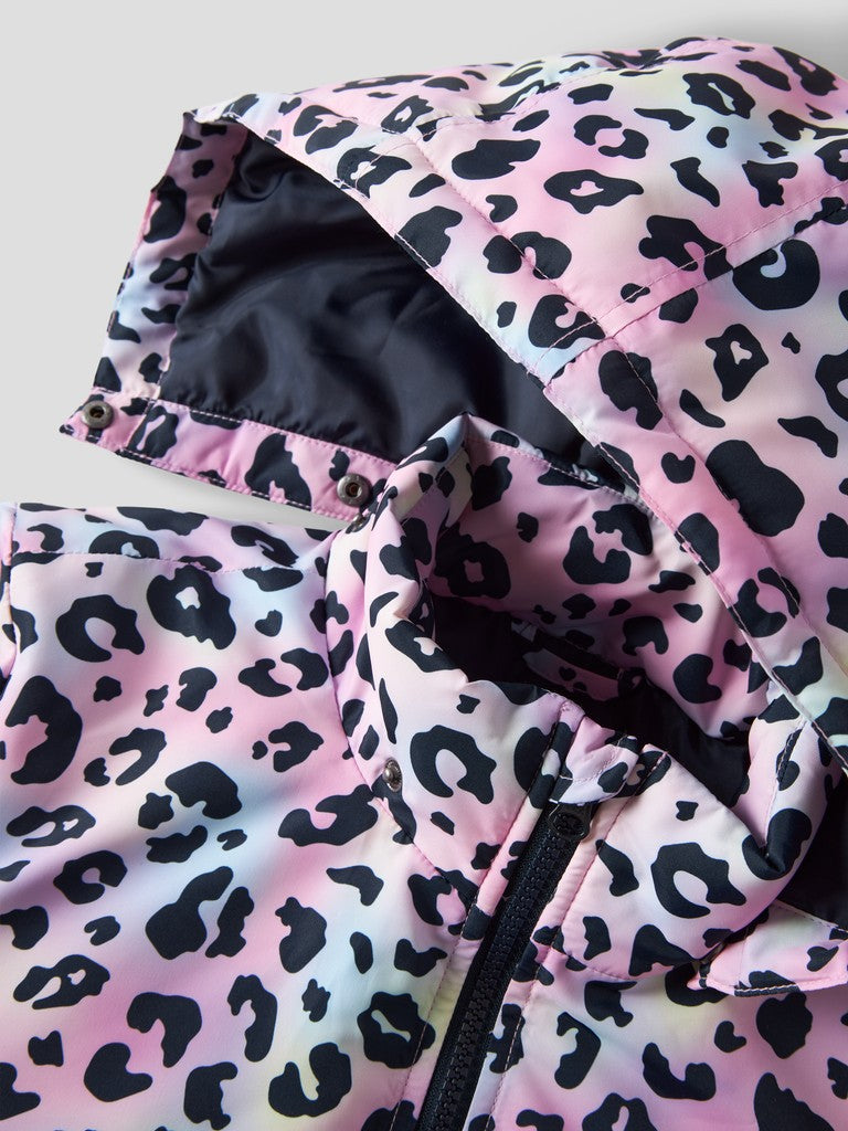 Name It Maxi Kids All-Over Print Padded Jacket | Pink
