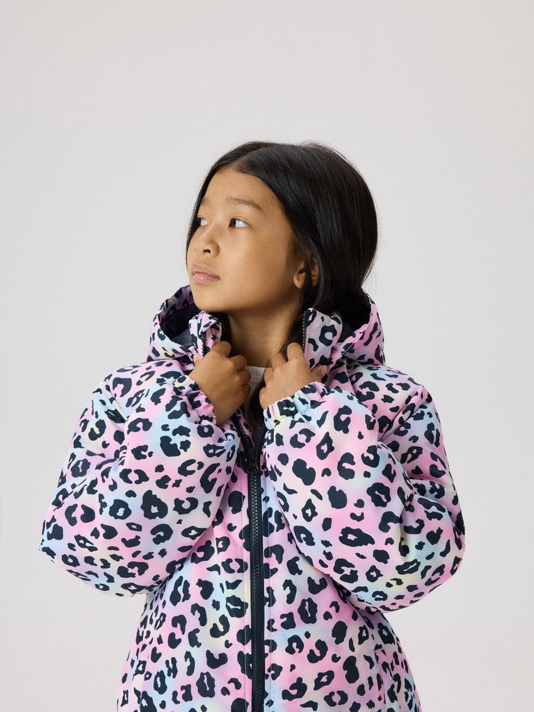 Name It Maxi Kids All-Over Print Padded Jacket | Pink