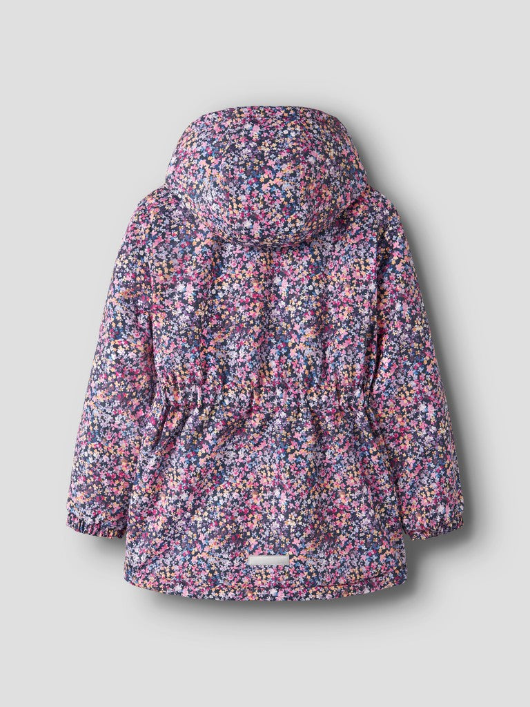 Name It Maxi Kids All-Over Print Padded Jacket | Navy