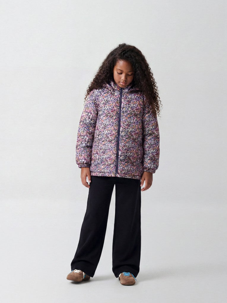 Name It Maxi Kids All-Over Print Padded Jacket | Navy