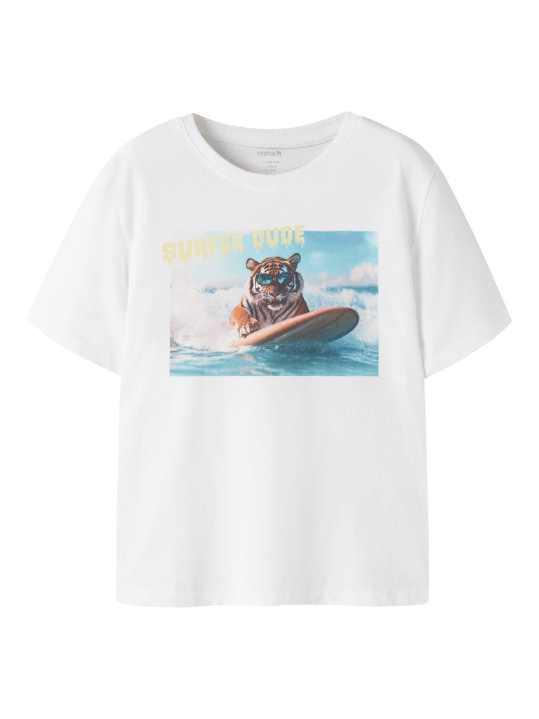 Name It Voto Kids SS Top | White