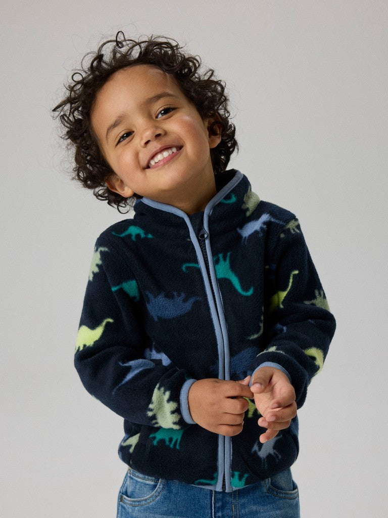 NAME IT Meeko Boys Mini Fleece Jacket | Saphire