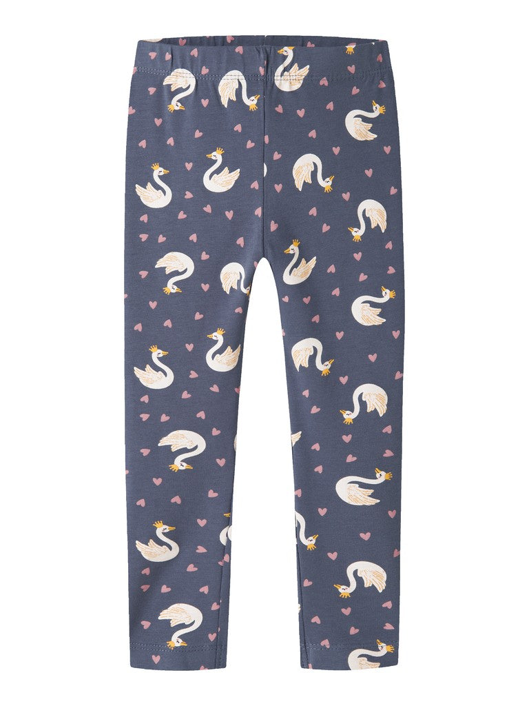 Name It Girls Vivian Mini AOP Leggings | Indigo