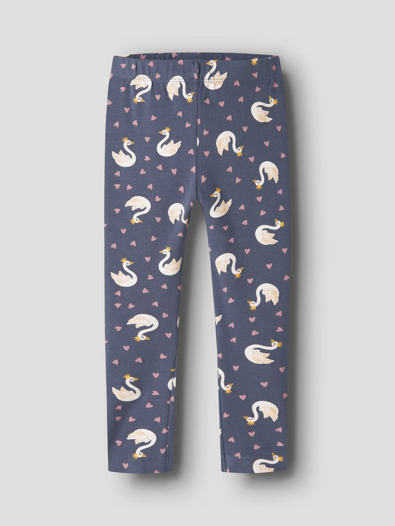 Name It Girls Vivian Mini AOP Leggings | Indigo
