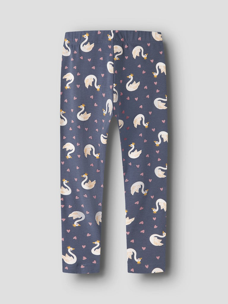 Name It Girls Vivian Mini AOP Leggings | Indigo