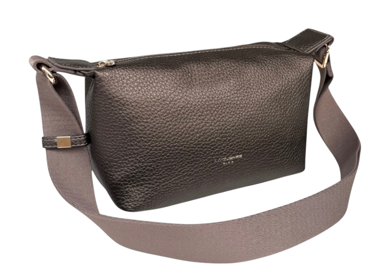 Nova Leathers Compact Zip-Top Handbag | Bronze NVCM7215