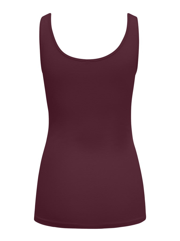 ONLY Live Love S/L Tank Top | Wine