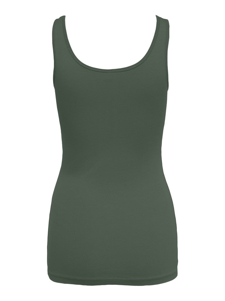 ONLY Live Love S/L Tank Top | Olive