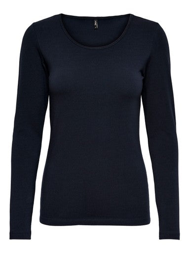 ONLY Live Love Long Sleeve Top |  Night Sky 15204712