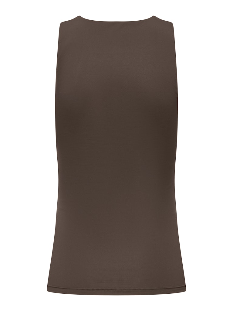 ONLY Lea S/L 2-Ways Fit Top | Chocolate
