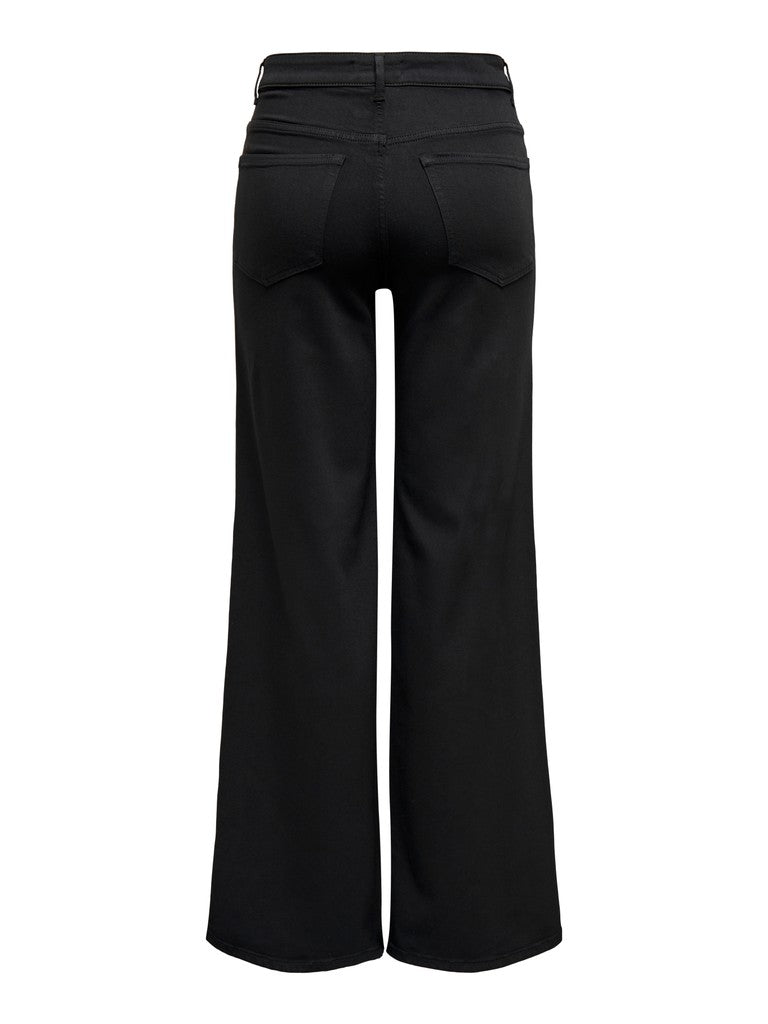 Only Madison Blush HW Wide Denim 4 Ever Black | Black