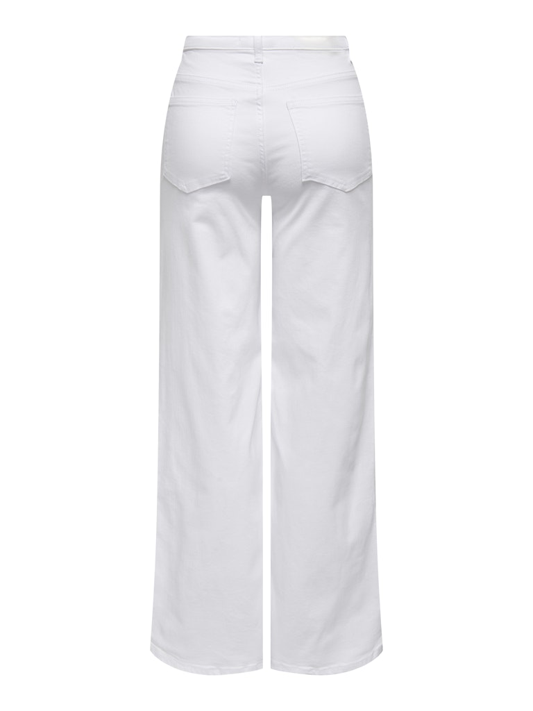 ONLY Madison Blush High Waist Wide-Leg Stretch Denim | White