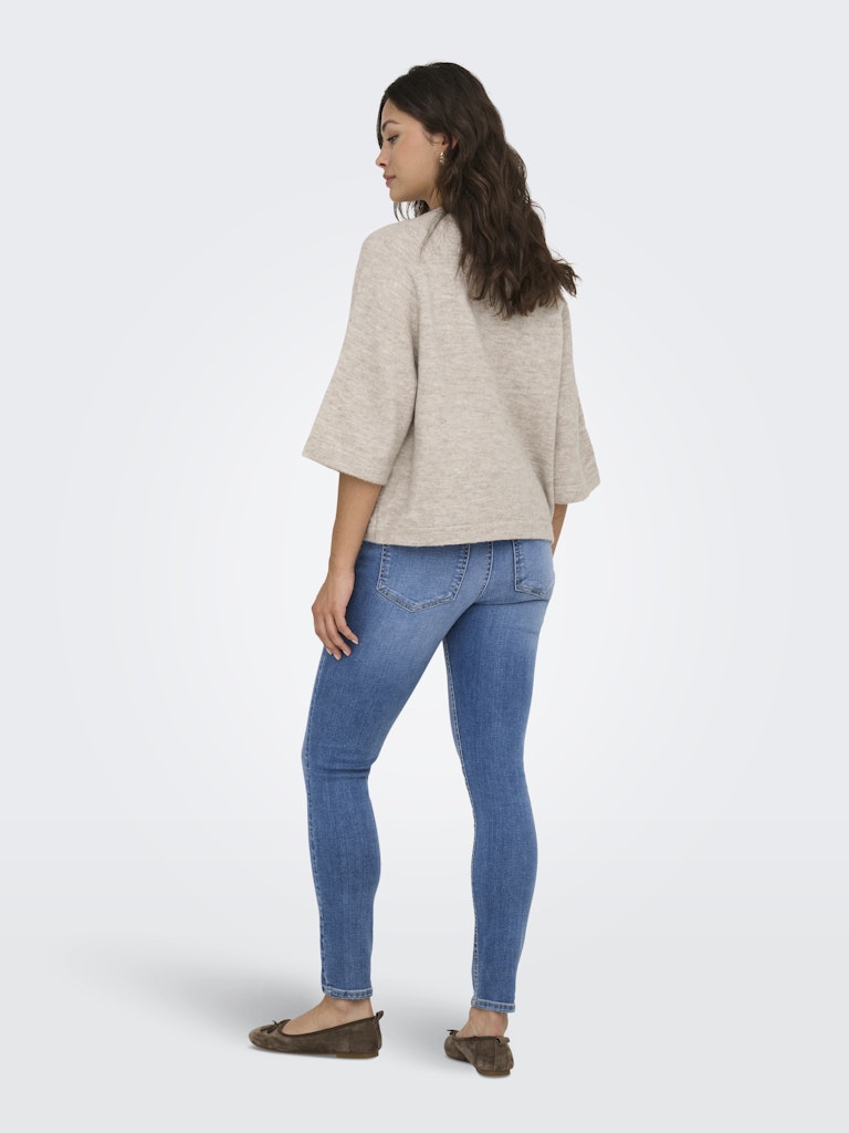 ONLY Simoni 3/4 Pullover | Pumice Stone
