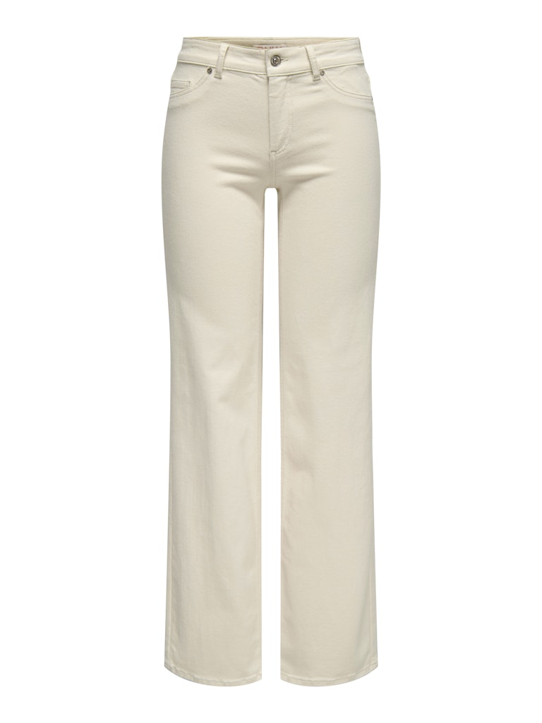 ONLY Blush Mid Straight Denim – Ecru