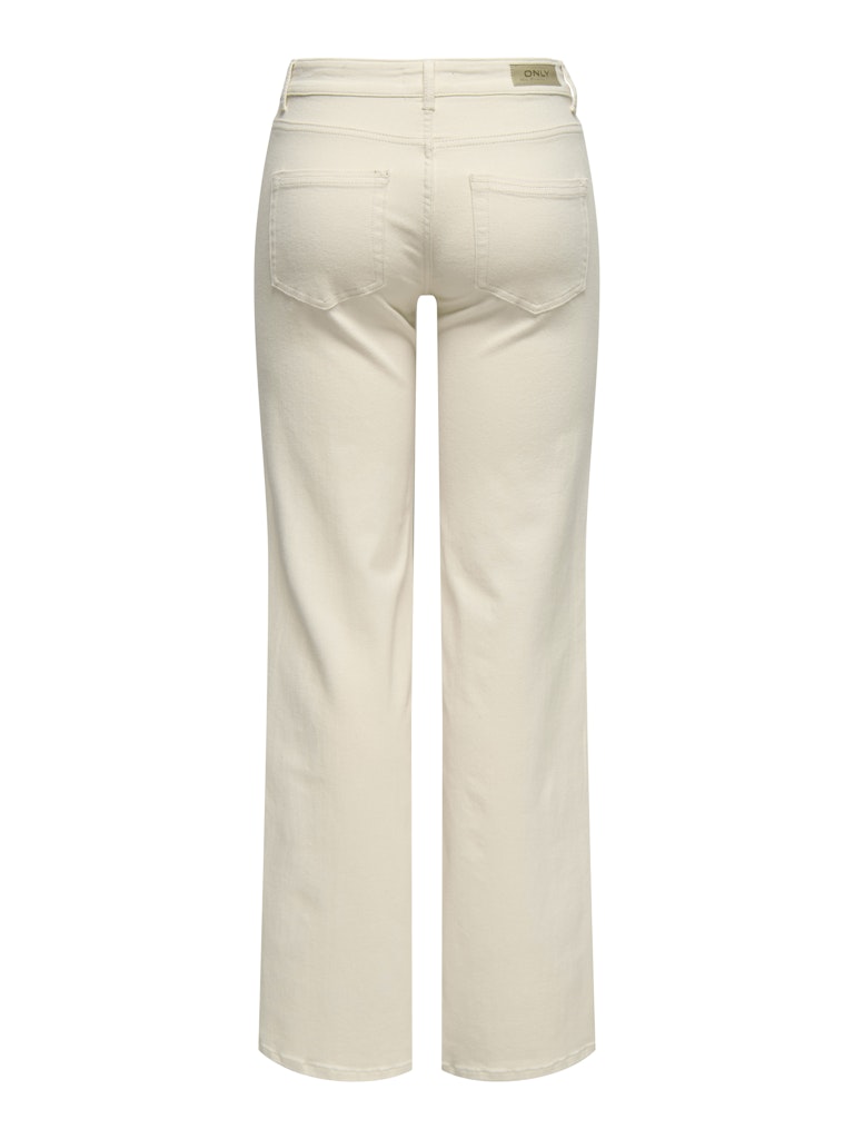 ONLY Blush Mid Straight Denim – Ecru