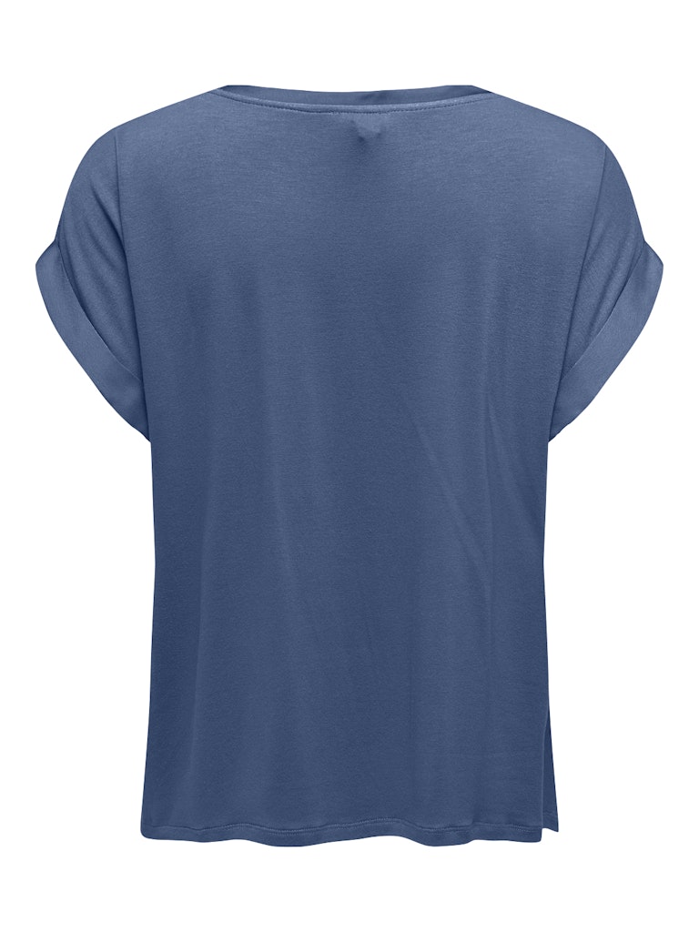ONLY Lieke  S/S Satin Mix Top  | Blue