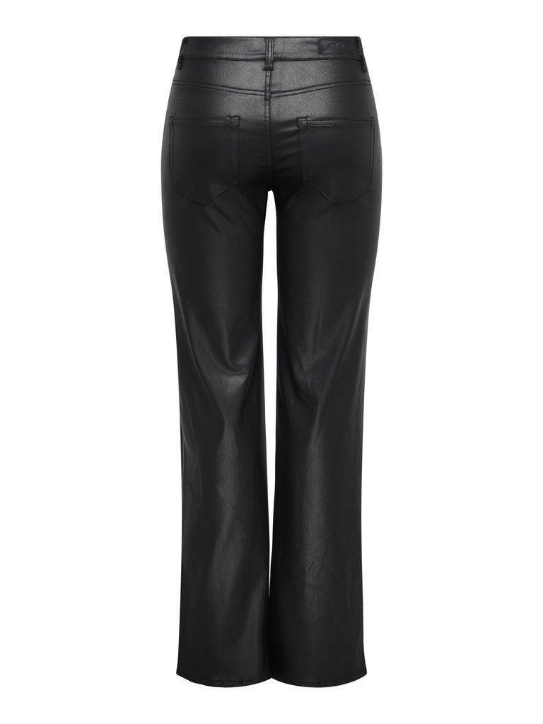 ONLY Blush Coated Straight Jeans | GUA576 Black