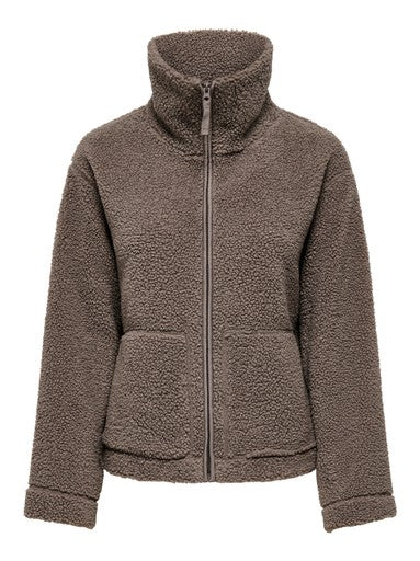 Only Megan Teddy Jacket | Walnut 15363364