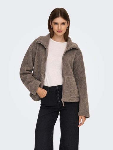 Only Megan Teddy Jacket | Walnut 15363364