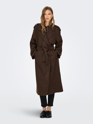 Only Dear-Trillion Long Belt Coat | Chocolate 15344734