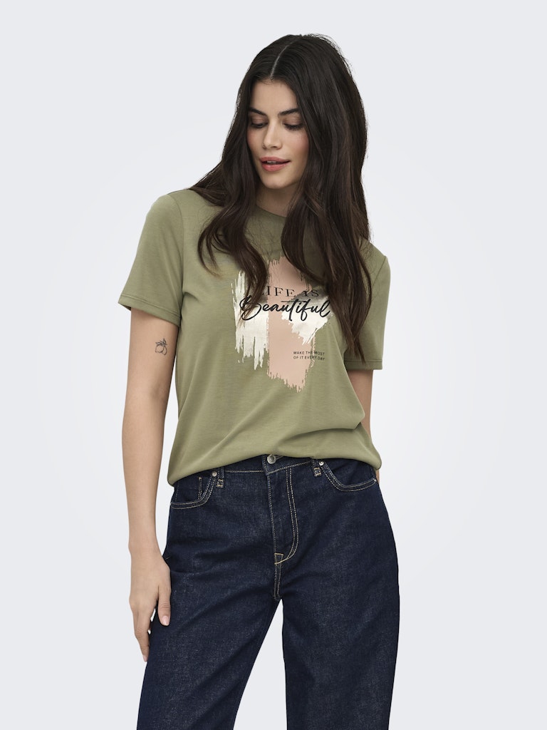 ONLY Free Life Modal S/S Tee Shirt | Green