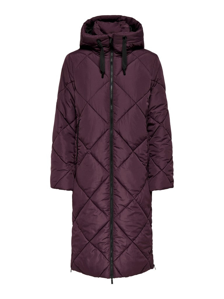 ONLY Maggi Long Hood Puffer | Fudge