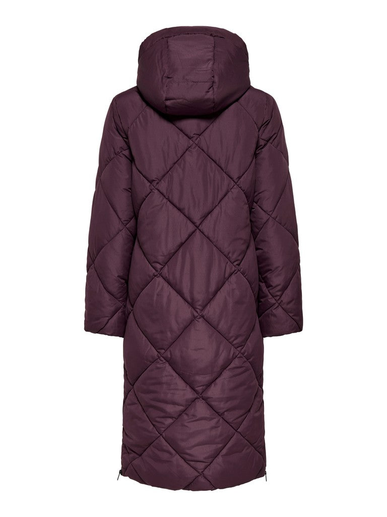 ONLY Maggi Long Hood Puffer | Fudge