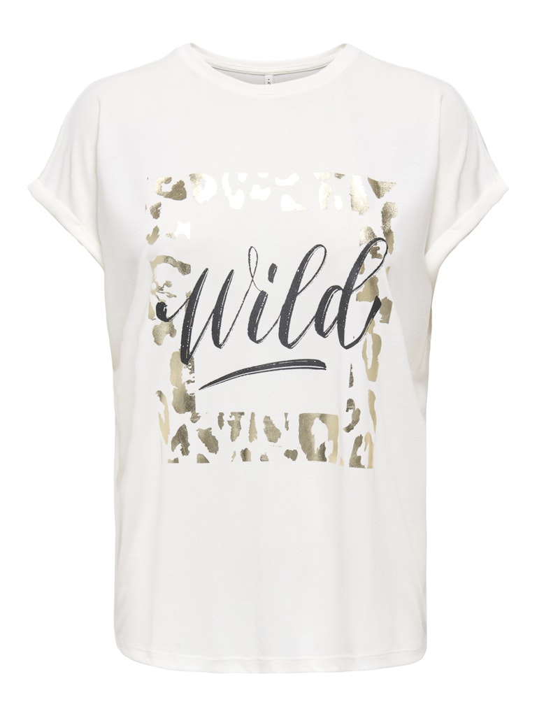 ONLY Free New Round Neck T-Shirt | Cloud Dancer