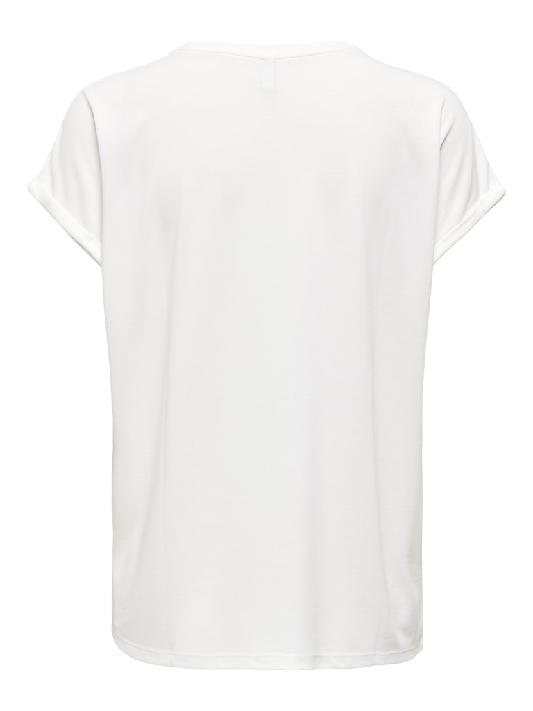 ONLY Free New Round Neck T-Shirt | Cloud Dancer