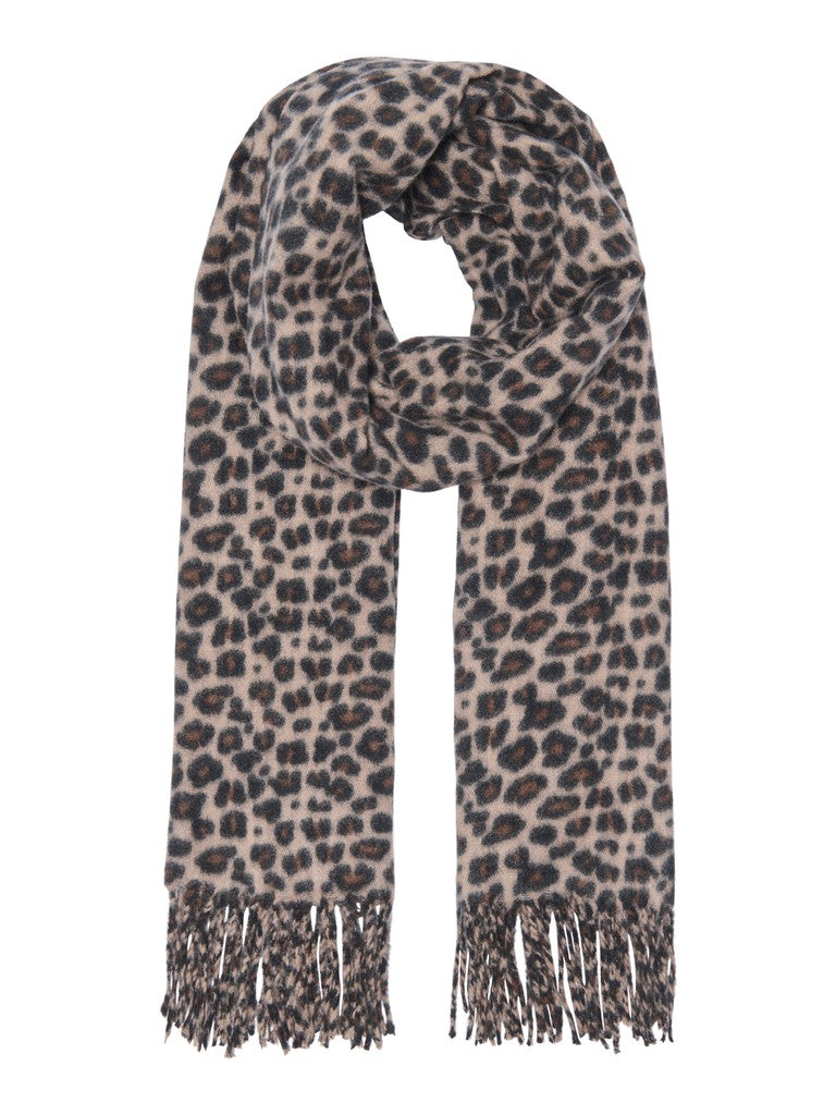 ONLY Josephine Animal Print Scarf | Coconut